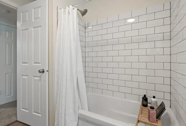 Subway tile tub surround, St. Paul, MN